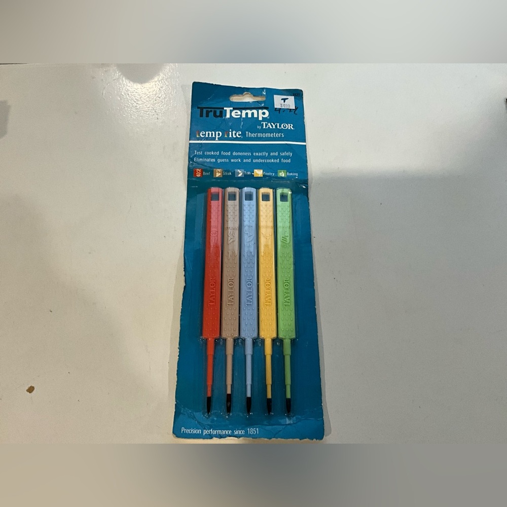 Vintage NOS Tru Temp by Taylor Temp Rite Thermometers Meats Baking